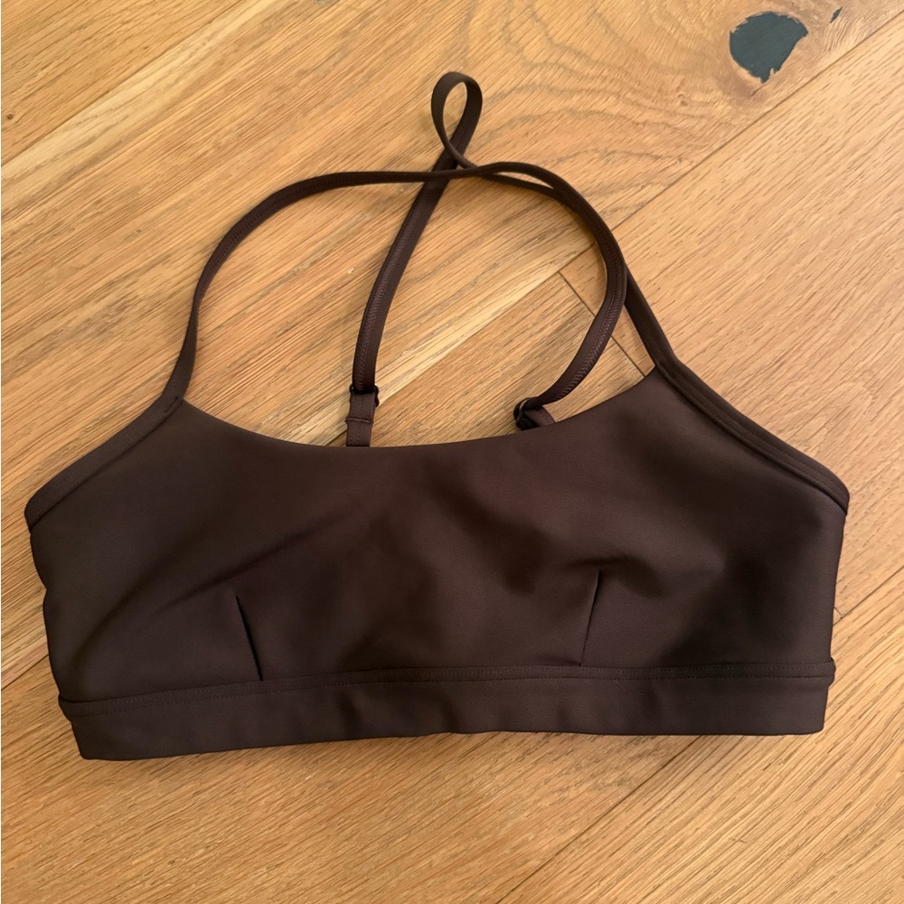ALO Yoga Chocolate Brown Sports Bra